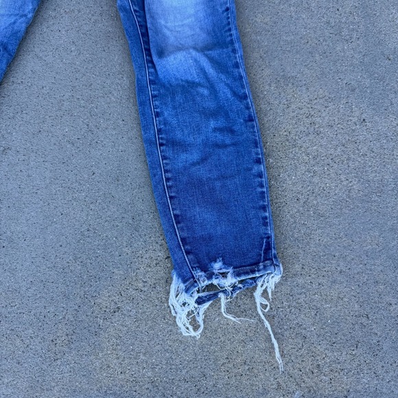 Paige Hoxton Crop Jeans Mid Rise Light Wash Denim Women's Blue Size 29 - Picture 10 of 13